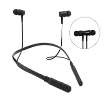 B11 Wireless Bluetooth Neckband Earbud Portable Headset Sports Running Sweatproof Compatible with All Android Smartphones Noise Cancellation. (Multi, color)-thumb2