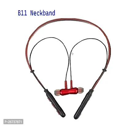 B11 Wireless Bluetooth Neckband Earbud Portable Headset Sports Running Sweatproof Compatible with All Android Smartphones Noise Cancellation.( Multi, colors)