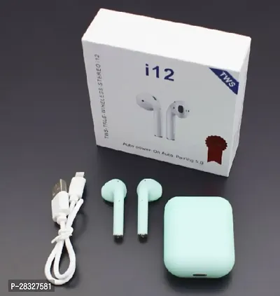 Classic GreenEarbuds With Microphone-thumb0