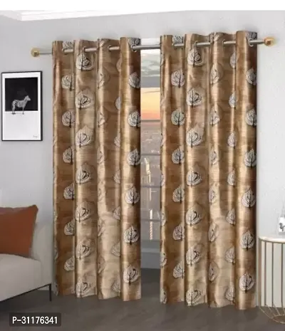 Polyester Curtains Long Light Filtering room darkening curtain for Home Set of 2 size 4x10