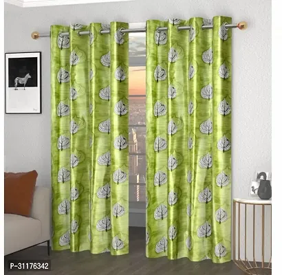 Polyester Curtains Long Light Filtering room darkening curtain for Home Set of 2 size 4x10-thumb0