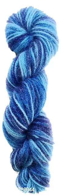 Hand Knitting Oswal Wool | Blue Multi-Colour | Acrylic Knitting Yarn | Crochet Hook Yarn | Art  Craft Wool Ball (Weight in gm) (230)