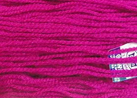 Hand Knitting Oswal Wool | Deep Pink | Acrylic Knitting Yarn | Crochet Hook Yarn | Art  Craft Wool Ball (Weight in gm) (230gm)-thumb1