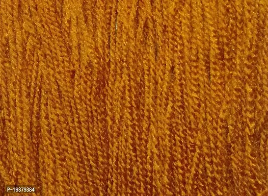 Hand Knitting Oswal Wool | Golden Brown | Acrylic Knitting Yarn | Crochet Hook Yarn | Art  Craft Wool Ball (Weight in gm) (300 gm)-thumb2