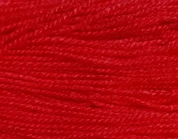 Hand Knitting Acrylic Yarn Oswal Wool, 300 g (Red)-thumb1