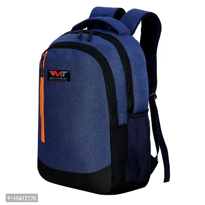 MUMBAI TOURISTERLarge 33 L Laptop Backpack 33L Water Resistant Bag/Backpack for Laptop/MacBook up to 15.6 inches for Office/Travel/College for Men and Women with 2 compartments (Navy Blue)-thumb0