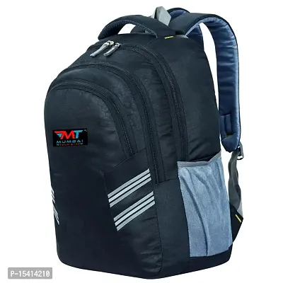 MUMBAI TOURISTER Large 33 L Laptop Backpack 33L Water Resistant Bag/Backpack for Laptop/MacBook up to 15.6 inches for Office/Travel/College for Men and Women with 2 compartments (Navy Blue) (Grey)-thumb2
