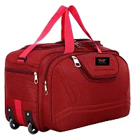 Mumbai Tourister  52 L Strolley Duffel Bag - Roller Wheels Lightweight 53L Travel Duffel Bags With Wheels - Multicolor, Red - Regular Capacity-thumb4