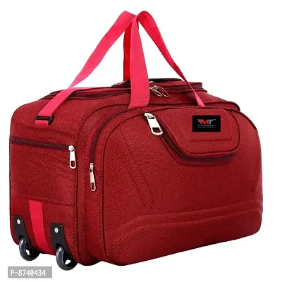 Mumbai Tourister  52 L Strolley Duffel Bag - Roller Wheels Lightweight 53L Travel Duffel Bags With Wheels - Multicolor, Red - Regular Capacity-thumb5