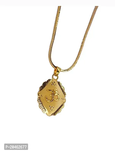 Anshenterpris Gold Om Patten Chain with Pendant Locket Brass Pearl Brass Pendant Gold-plated Crystal Brass Pendant-thumb0