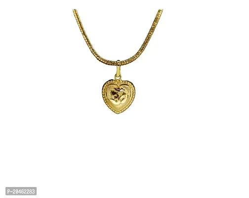 Om Religious Gold Plated Pendant With Chain Man For Women