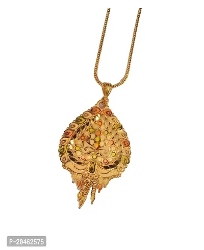 Anshenterpris Mangalsutra for Women girls latest design Gold-plated Crystal Brass Pendant