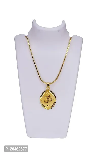 Anshenterpris Gold Om Patten Chain with Pendant Locket Brass Pearl Brass Pendant Gold-plated Crystal Brass Pendant-thumb3