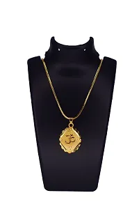 Anshenterpris Gold Om Patten Chain with Pendant Locket Brass Pearl Brass Pendant Gold-plated Crystal Brass Pendant-thumb3