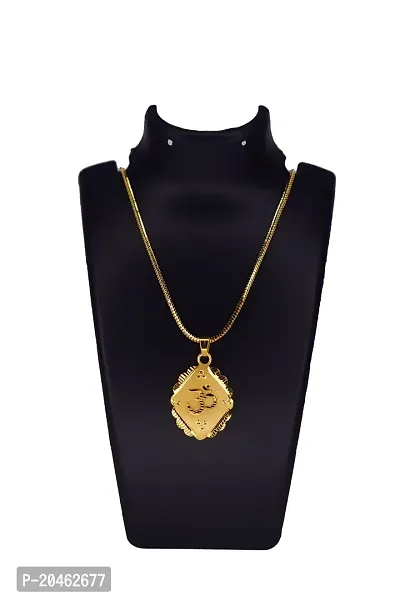 Anshenterpris Gold Om Patten Chain with Pendant Locket Brass Pearl Brass Pendant Gold-plated Crystal Brass Pendant-thumb4