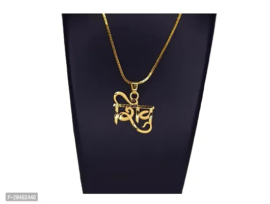 Small Shiv Religious Gold Plated Pendant With Chain Man For Women Gold-plated Crystal Alloy Pendant-thumb3