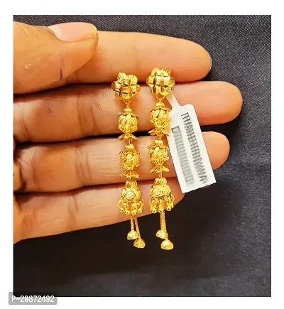 Women Stylish Brass Earrings-thumb0