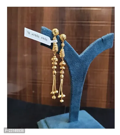 Designer gold plated Sui Dhaga Earings For Daily Use-thumb0