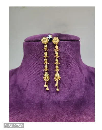Designer gold plated Sui Dhaga Earings For Daily Use-thumb0