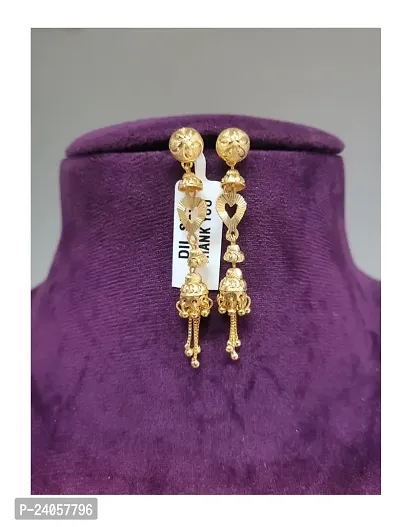 Trendy Shiny Gold plated earring for girls and Women jewellery-thumb0