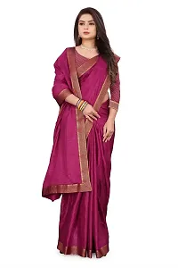 Stylish Georgette Pink Woven Design Saree with Blouse piece For Women-thumb2