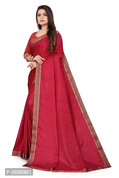 Stylish Georgette Red Woven Design Saree with Blouse piece For Women-thumb0