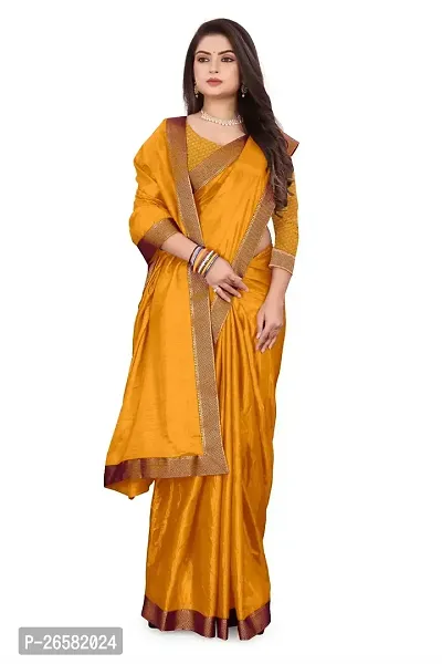 Stylish Georgette Yellow Woven Design Saree with Blouse piece For Women-thumb3