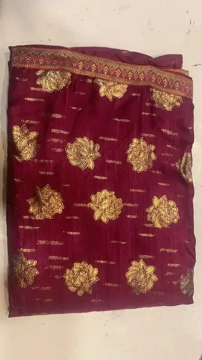 Must Have Silk Blend Saree with Blouse piece 