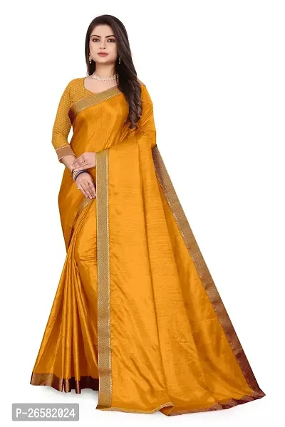 Stylish Georgette Yellow Woven Design Saree with Blouse piece For Women-thumb0