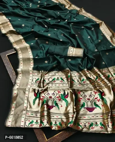 Stylish Lichi Silk Jacquard Work Saree for Women