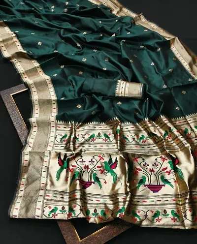 Stylish Lichi Silk Jacquard Work Saree for Women