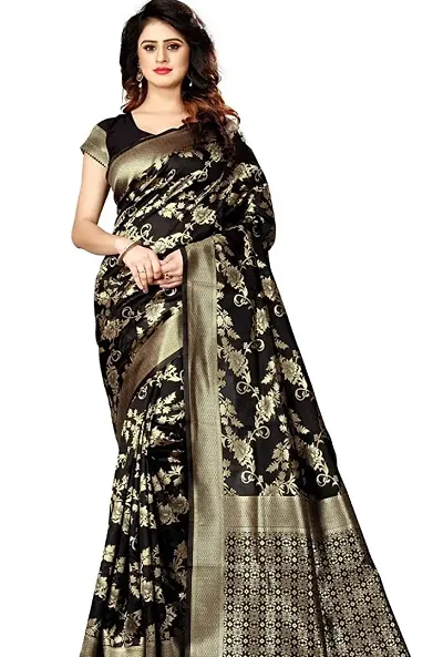 Stylish Lichi Silk Jacquard Work Saree for Women