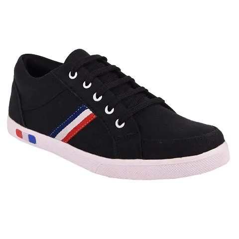 Canvas Lifestyle Striped Shoes For Men's