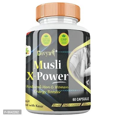 Divyashree Musli X Power Capsule | Long Lasting Erection for Men | Sexual Stamina Supplement for Men 60 Capsule Jeevan CAre Ayurveda-thumb0