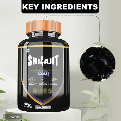 Divyashree Shilajit Capsule for Stamina and Strength | Sexual Wellness  Immunity | Vigor  Vitality For Men  Women | Shilajit / Shilajeet Capsule for Good Health - 60 Capsules Jeevan Care Ayurveda-thumb4