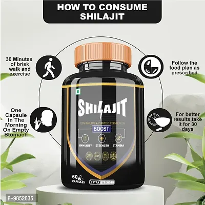 Divyashree Shilajit Capsule for Stamina and Strength | Sexual Wellness  Immunity | Vigor  Vitality For Men  Women | Shilajit / Shilajeet Capsule for Good Health - 60 Capsules Jeevan Care Ayurveda-thumb3