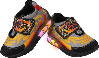 Elegant Mesh LED Light Self Design Walking Shoes For Kids-thumb3