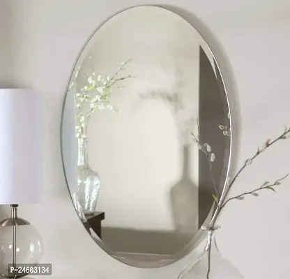 Awesome Oval Glass Mirror Sticker For Home-thumb0