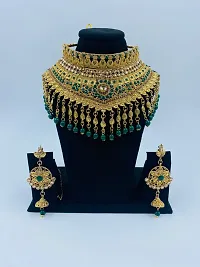 Stylish Green Alloy Peridot Jewellery Set For Women-thumb1