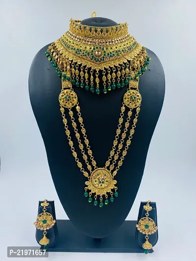 Stylish Green Alloy Peridot Jewellery Set For Women-thumb4