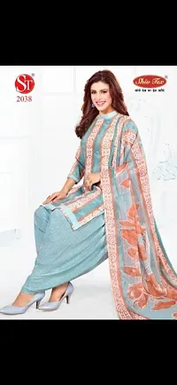 Stylish Synthetic Printed Unstitched Suits