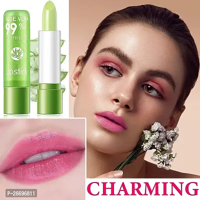 Moisture Aloe Vera Natural Temperature Changed Colour Long-Lasting Nourish Protect Lips Care Lip Balm Lipstick Set of 4-thumb3