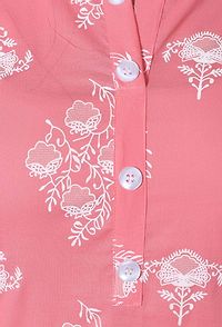 Contemporary Peach Cotton Chikankari Straight Kurta For Women-thumb4