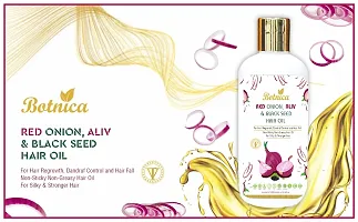 Red Onion Aliv And Black Seed Hair Oil Powered By Botanica For Men And Women- 300 Ml-thumb3