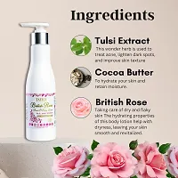 Tatily London British Rose Face  Body Lotion | Deep Nourish Lotion | Heals, Repairs, and Smoothes the Skin | Suitable for All Skin Types | 24-Hour Moisturization - 200g-thumb1