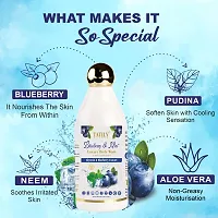 Tatily London Blueberry  Mint Bodywash for Soft and Smooth Skin | Glycerine  Blueberry Extract Shower Gel | Free of Parabens  Silicones | Dermatologically Tested - 300ml-thumb2