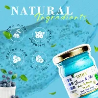 Tatily London Blueberry  Mint Face  Body Scrub for Blackhead and De-Tan Remover for Men  Women | Normal to Dry Skin - 100g-thumb3