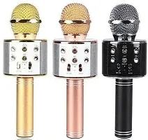 Advance Handheld Wireless Singing Mike Multi-Function Bluetooth Karaoke Mic with Microphone Speaker for All Smart Phone-thumb1