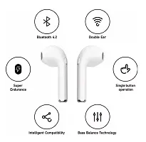 TWS I7S TWINS BT Bluetooth Headset  (White, True Wireless)-thumb1