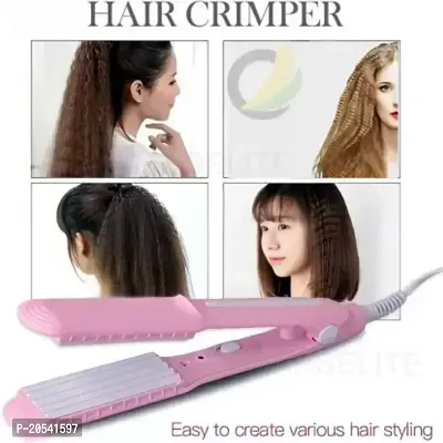 Professional SX-8006 Hair Crimper Beveled edge for Crimping Hair, Styling and volumizing with Ceramic Technology for gentle and frizz-free New Crimping Electric Hair Tool - Assorted-thumb5
